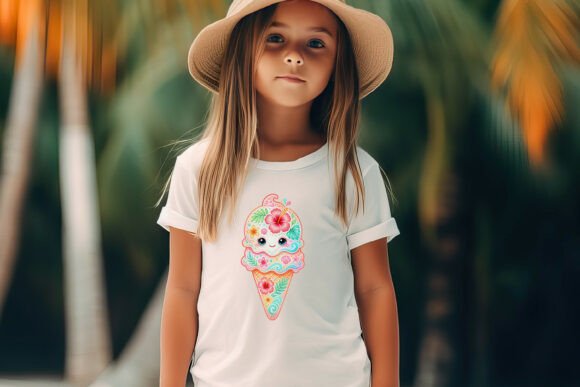 Cute Summer Ice Cream Clipart: A Versatile Design Resource for Creative Projects