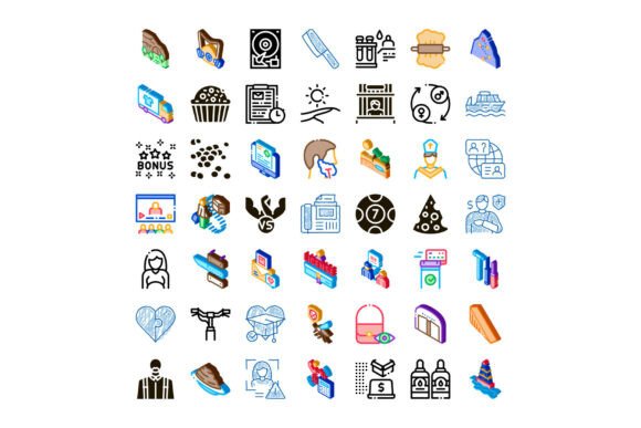 Diverse Abstract Icons for Modern Design Projects
