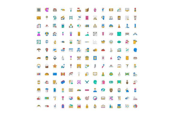 Enhancing Design Projects with a Diverse Collection of Colorful Vector Icons