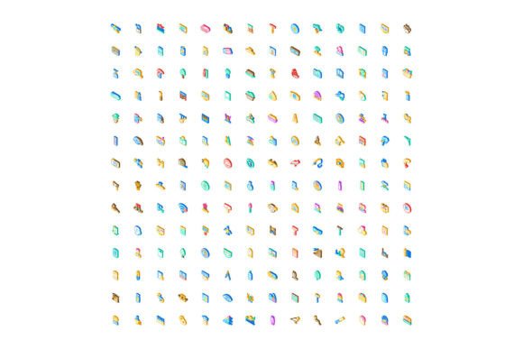 Enhancing Modern Web Design with Set of Isometric Diverse Colorful User I