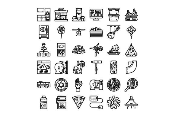 How a Diverse Set of Line Art Icons Enhances Design Workflows