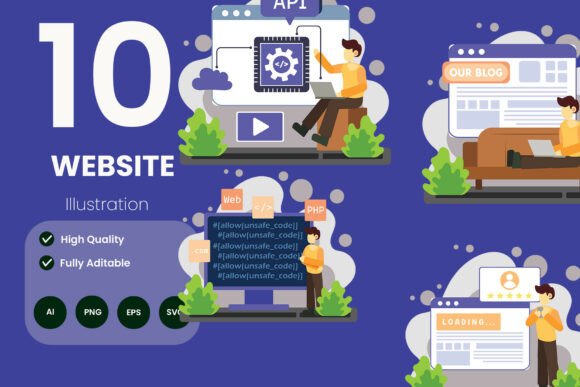How the Website Programmer Illustration Pack Enhances Digital Project Workflows
