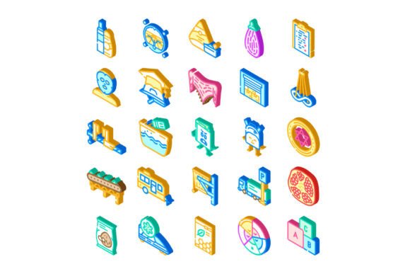 Isometric Icon Collection: Diverse Visual Elements for Designers