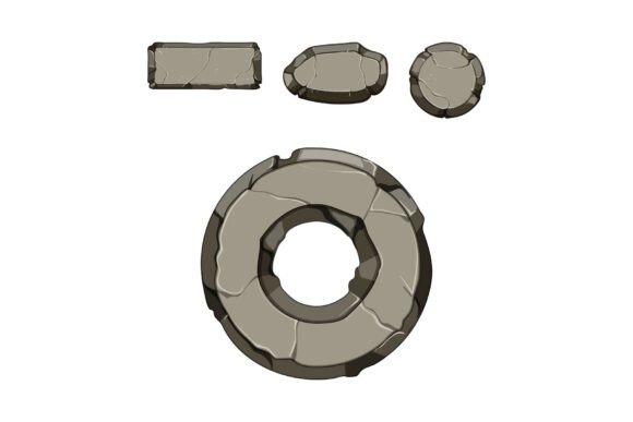 Stone User Interface Buttons for Game De: Crafting Rugged Interfaces for Adventure-Themed Projects