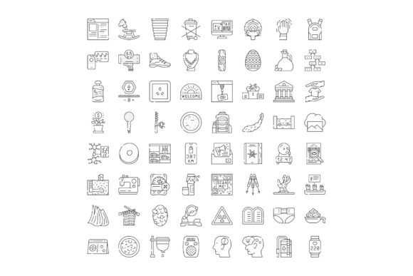 Thin Line Icons: A Versatile Toolkit for Modern Digital Design