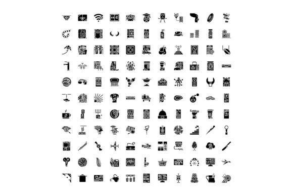 Unlocking Creativity with the Universal Black Glyph Icons Collection O