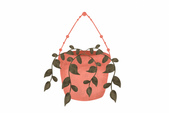 Watercolor Hanging Plant PNG: Bridging Nature and Digital Artistry